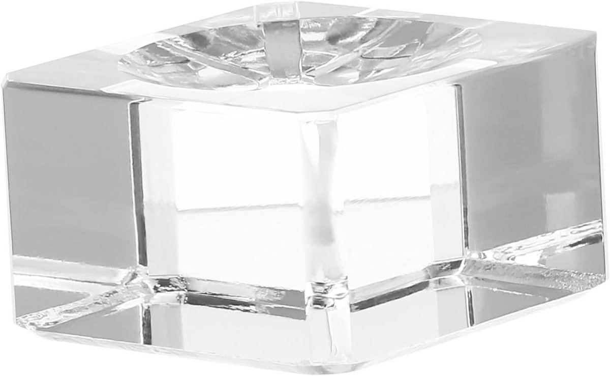 Kristallen bol standaard - Glazen bal houder - Decoratie presenteren - Concave basis - 29 x 29 x 16 mm