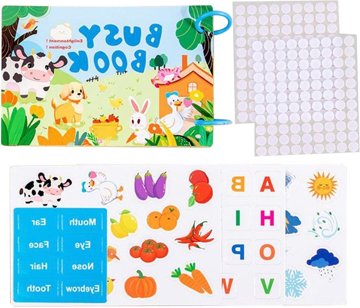Kleuter Activiteitenboek - Cognitief Spel - Leren en Spelen - Veilig Ontwerp - Voor 1-5 Jaar - A