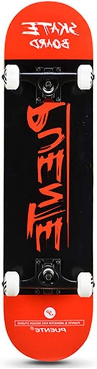 Compleet Skateboard Beginnersboard Stunts en Tricks Dubbele Kicktail 31 Inch Niet gespecificeerd