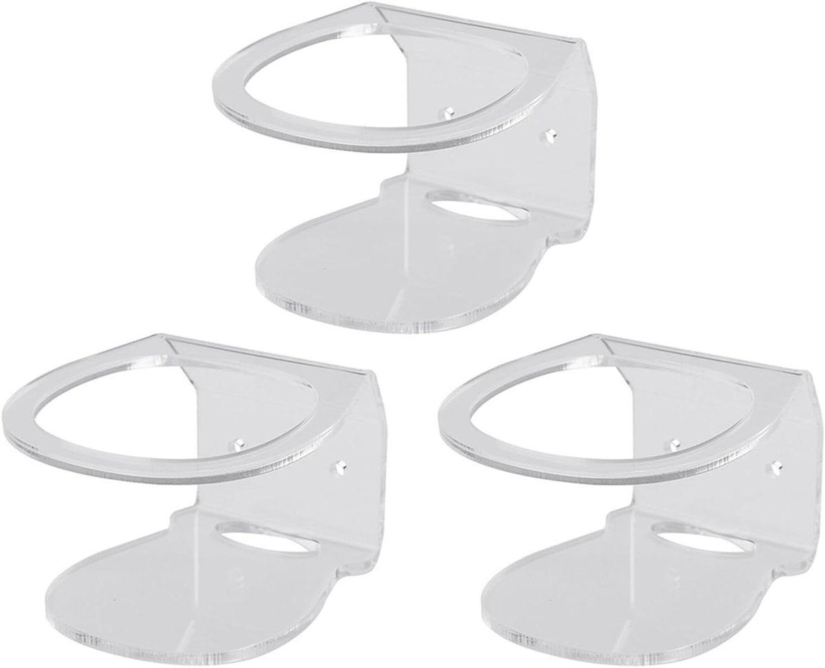 Muurbeugel - Router Houder - Wifi Verbeteren - Stabiele Bevestiging - 17 x 15 x 10 cm - Transparant