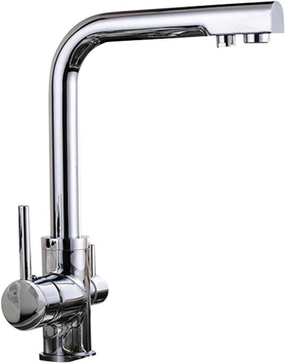 Keukenkraan Drievoudig - Zuiver Water Kraan - Keuken Gebruik - 360 Graden Rotatie - 1/2 In
