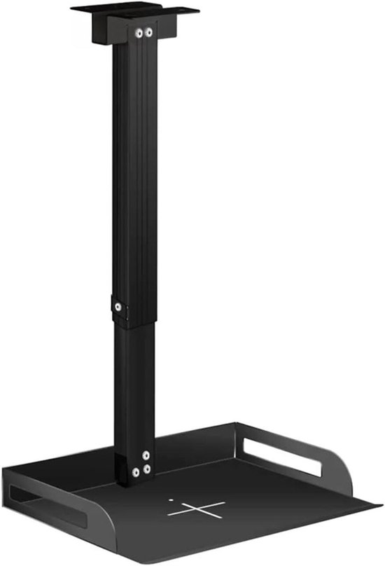 Universele verstelbare projectorbeugel 34-56cm, wand/plafond montage, zwart, staal, warmteafvoer, thuisbioscoop