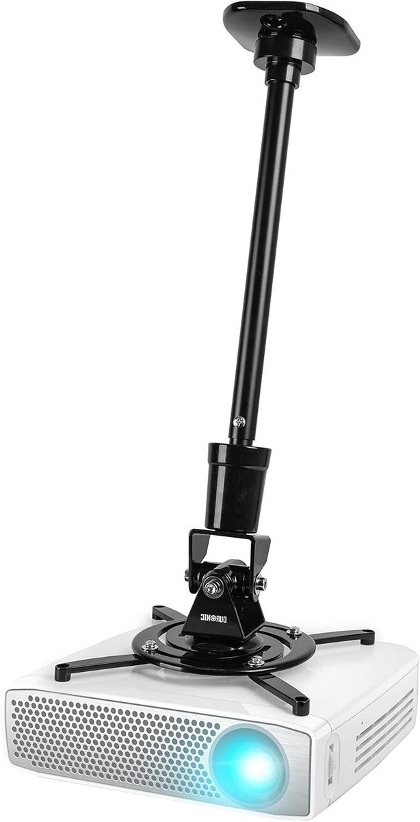 Projector Beugel - Plafondhouder Beamer - Thuisbioscoop Inrichten - Uittrekbare Arm - Max 10 kg - Zwart