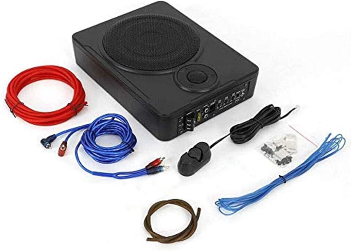 Auto subwoofer - Luidspreker bas - Muziek verbeteren - Compact ontwerp - 8 inch - Zwart