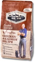 Dr. Pol Kattenvoer Graanvrij - Kip en Zalm - Bevat prebiotica - Kattenbrokken - 2 kg