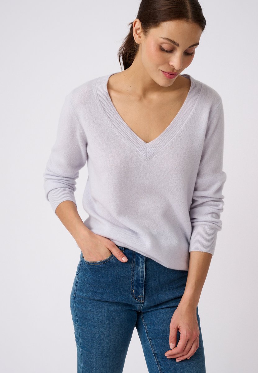 Damart - Trui van zuiver kasjmier - Dames - Blauw - S