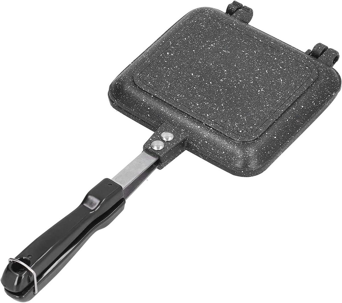 Sandwich Maker - Tosti Pan - Ontbijt Maken - Dubbelzijdig Verwarmen - 345 cm - Rood