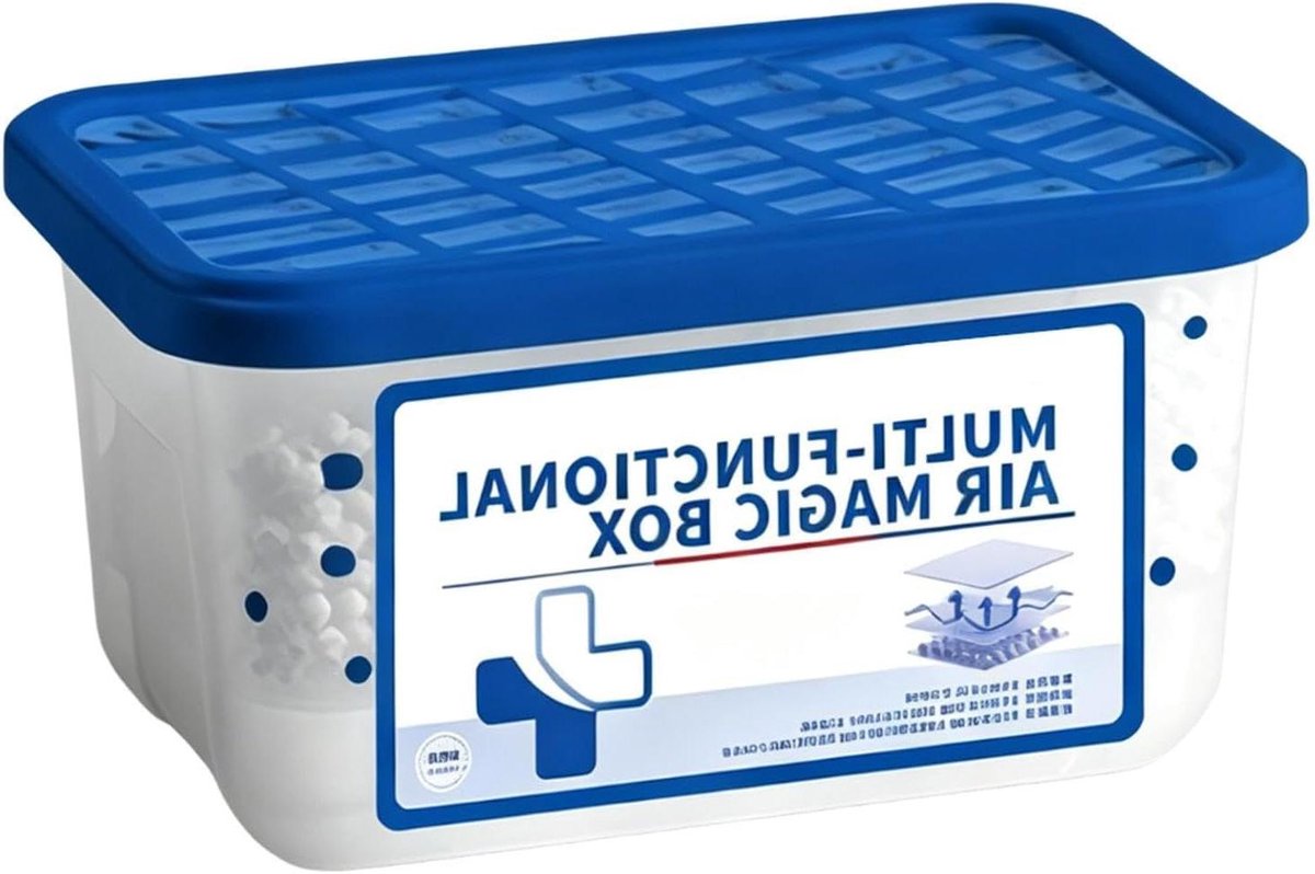 Stofverwijderingsbox - Luchtverfrisser Luchtreiniger - Schoon Binnenklimaat - Stekkervrije Functionaliteit - 6.5 x 7 x 6.5 cm - Wit