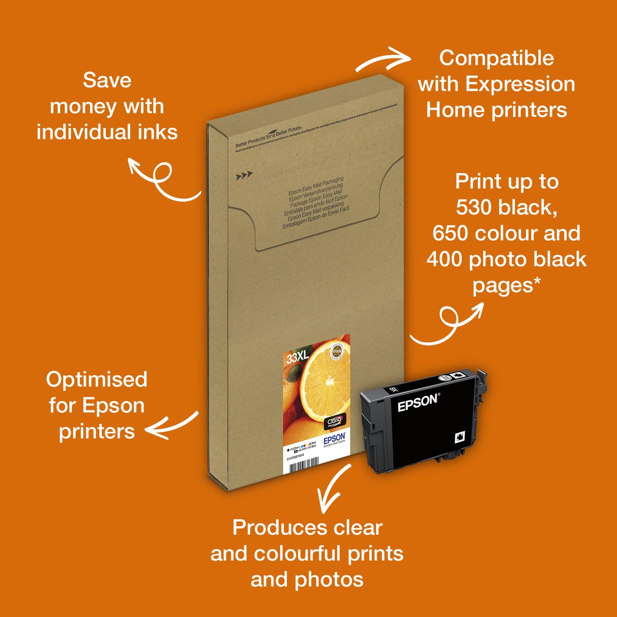 Bol.com Epson 33XL - Inktcartridge / Multipack aanbieding