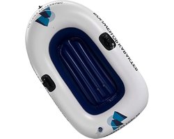 Opblaasboot - Drijfvlot Ligbed - Watersport Avontuur - Dubbel Ventiel Snel Opblazen - 145x91 cm - Blauw