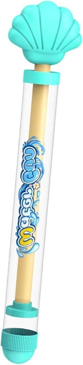 Watersproeier Interactief - Waterspuit Speelgoed - Zomerse Spetterpret - Lichtgevend Effect - 36 cm - Cyaan Blauw