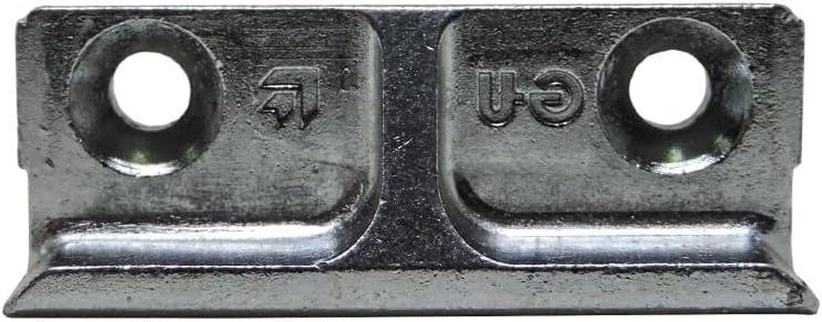 Sluitplaat - Slotplaat - Deuren Beveiligen - Links en Rechts Bruikbaar - 42 mm - Zilver