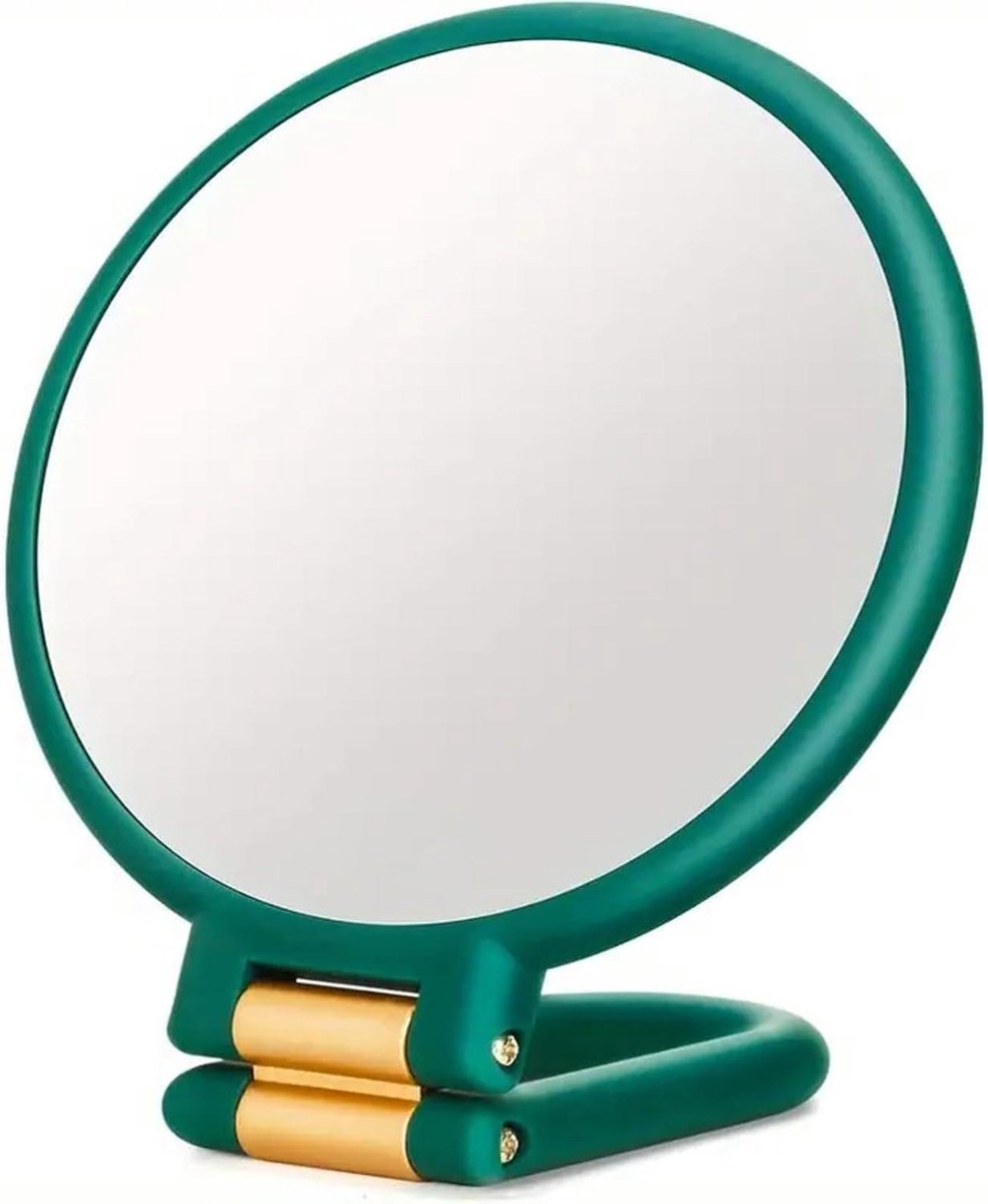 Vergrootspiegel Rond - Make-up Spiegel - Gedetailleerde Verzorging - Dubbelzijdig Ontwerp - 159 x 142 cm - Groen