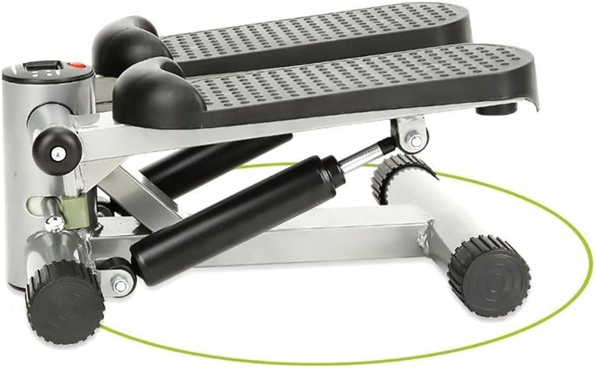Home Stepper - Mini Stepper - Thuis Trainen - Draadloze Trainingscomputer - Max 120 kg - Zilvergrijs