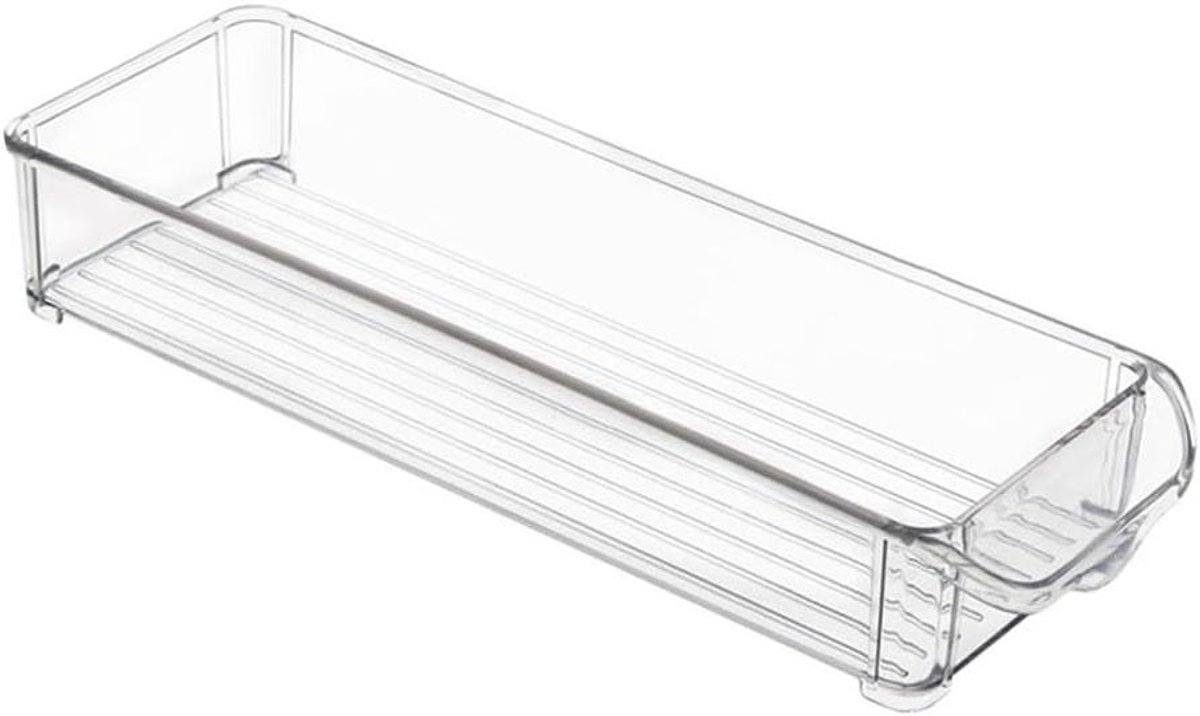 Vriezer Opbergbakjes - Koelkast Organizer - Voedsel Opslag - Transparant Zichtbaar - 30x9.5x5 cm - Multicolor