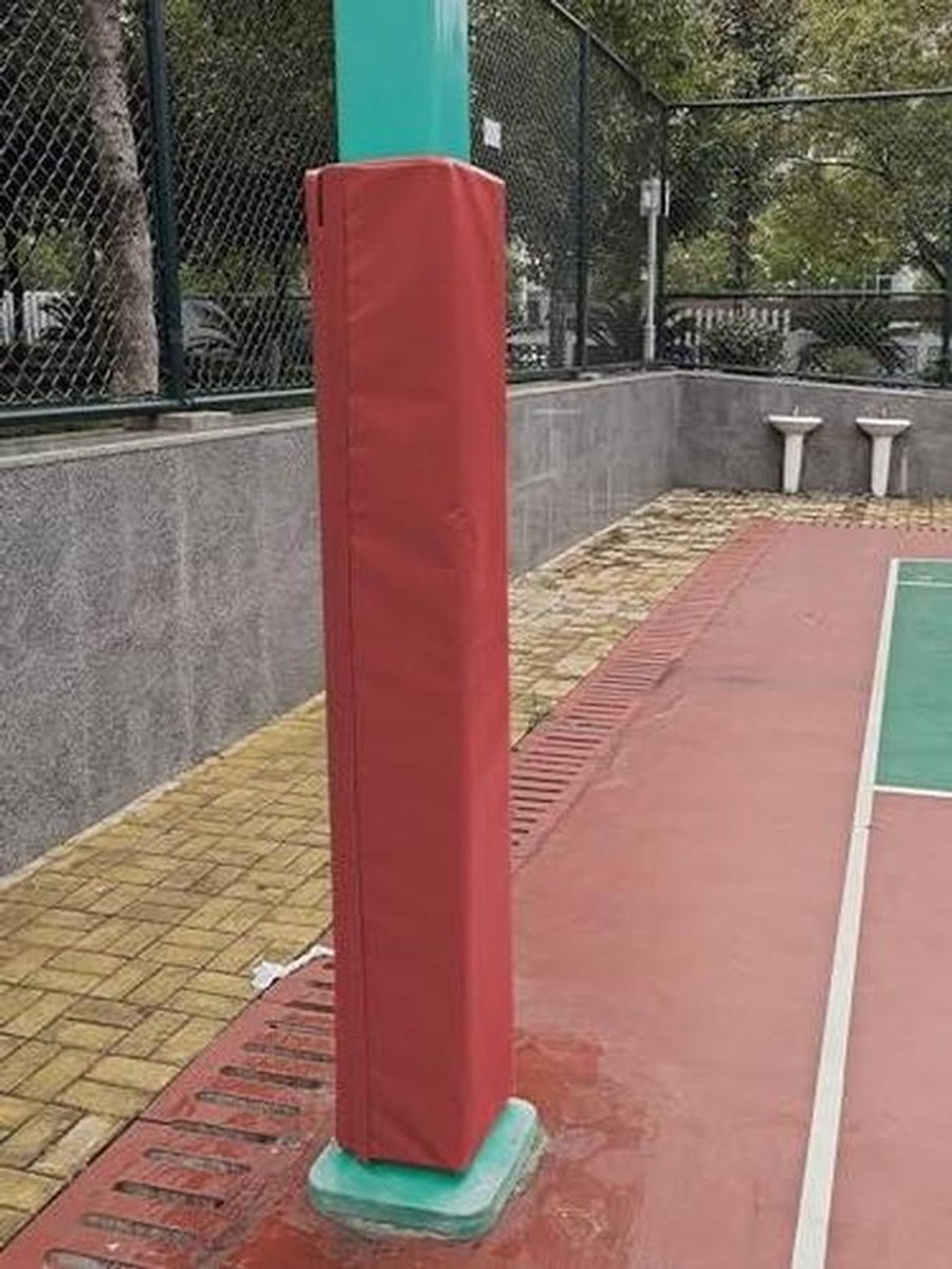 Paal Vulling - Veiligheidspad - Sport Veiligheid - Aanpasbare Paalmaat - 180 cm Hoog - Zwart
