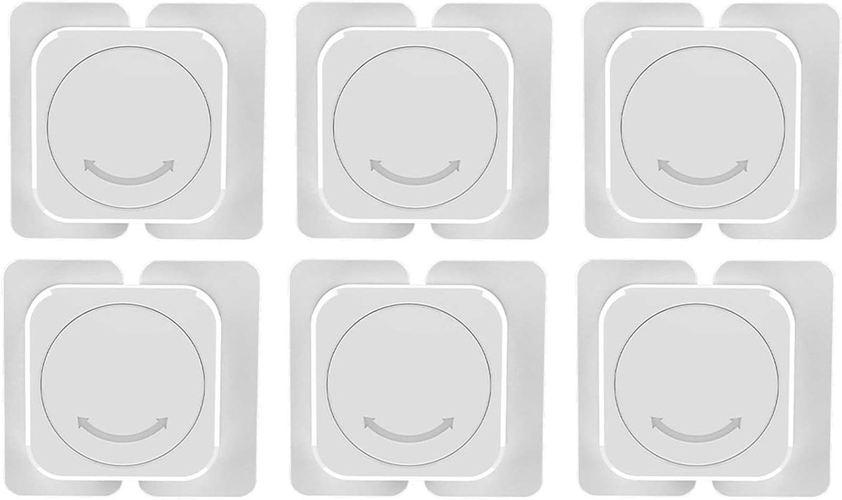 Kind Veiligheid Sloten - Kast Sluitingen - Huis Beveiligen - Sterke Hechting - 6 Stuks - Wit