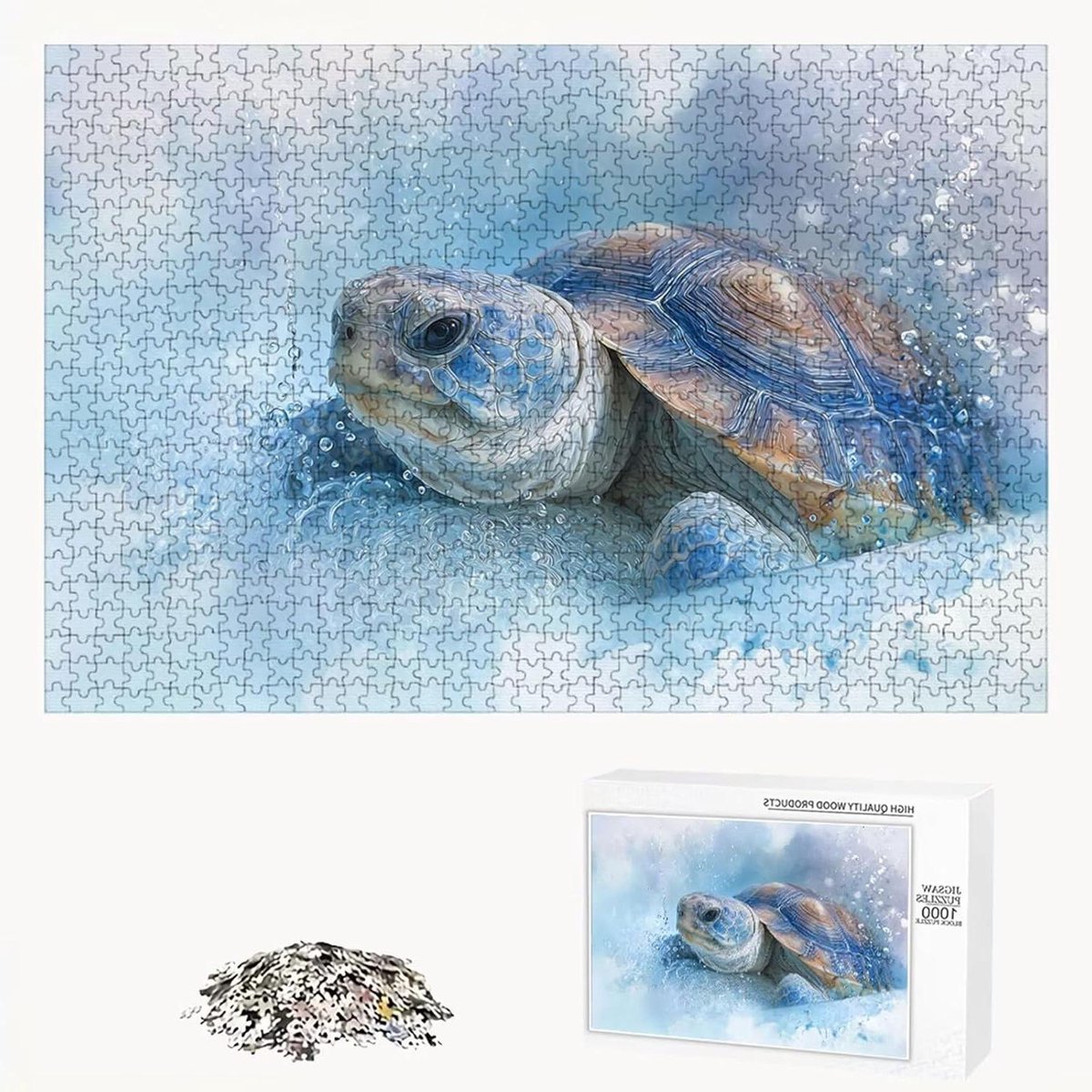 Houten Puzzel - Legpuzzel Volwassenen - Ontspanning Thuis - Precisie Gesneden Stukjes - 1500 Stukjes - Nee