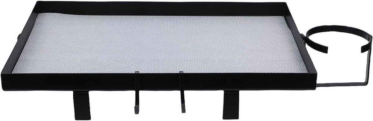 Nachtkastje Plank - Bed Lade - Ruimte Besparen - Met Bekerhouder - 40x26x4 cm - Zwart