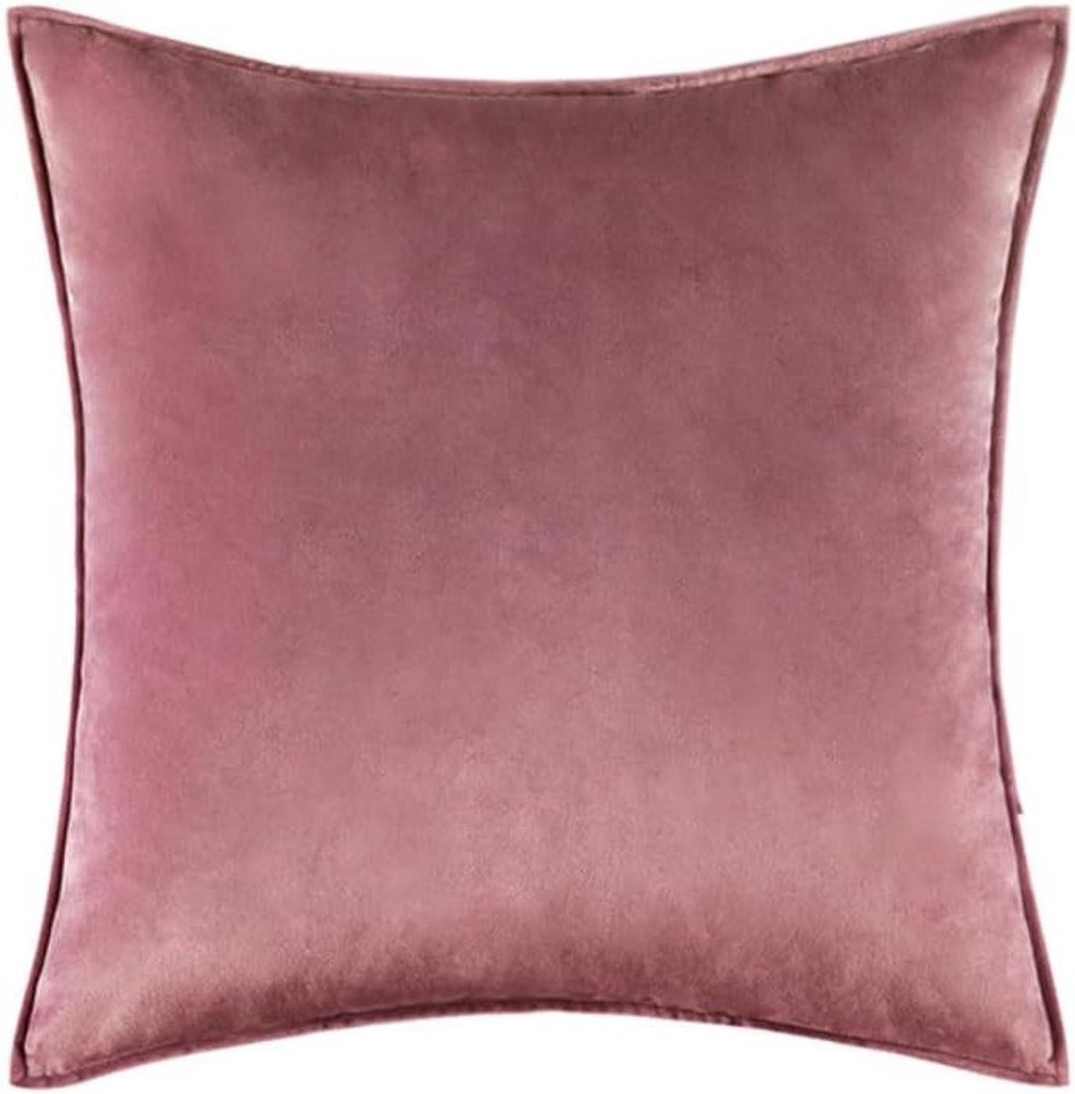 Decoratieve Kussenhoes van Velvet, Zachte Kussenhoes met Verborgen Rits voor Bank en Slaapkamer, 50 x 50 cm, Doff Roze, Luxe Interieur Accessoire