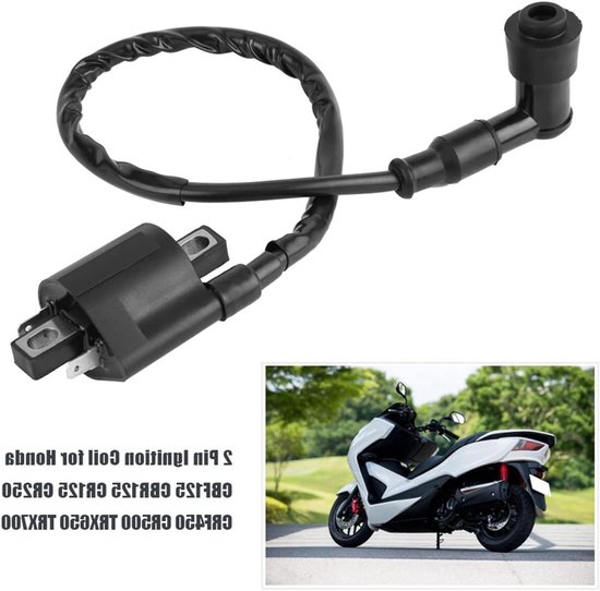 Motorfiets Ontsteking Coil Pack voor CBF125 CBR125 CR125 CR250, Hoogwaardige Ontstekingsspoel met Bougiekabel en Duurzame Prestaties — afbeelding 2