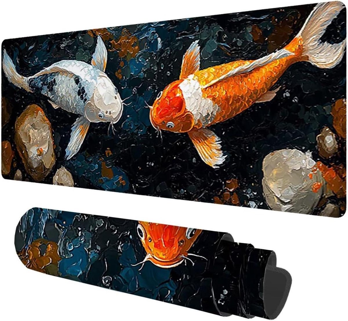 Grote Muismat - Bureauonderlegger - Comfortabel Werken - Waterafstotend Oppervlak - 120x50 cm - Multikleur