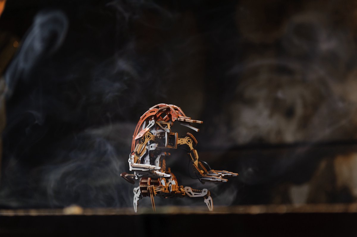 UGEARS 3D Modelbouw - Droideka™ - Star Wars - Mechanisch Bouwpakket Hout - Educatief Speelgoed — afbeelding 14