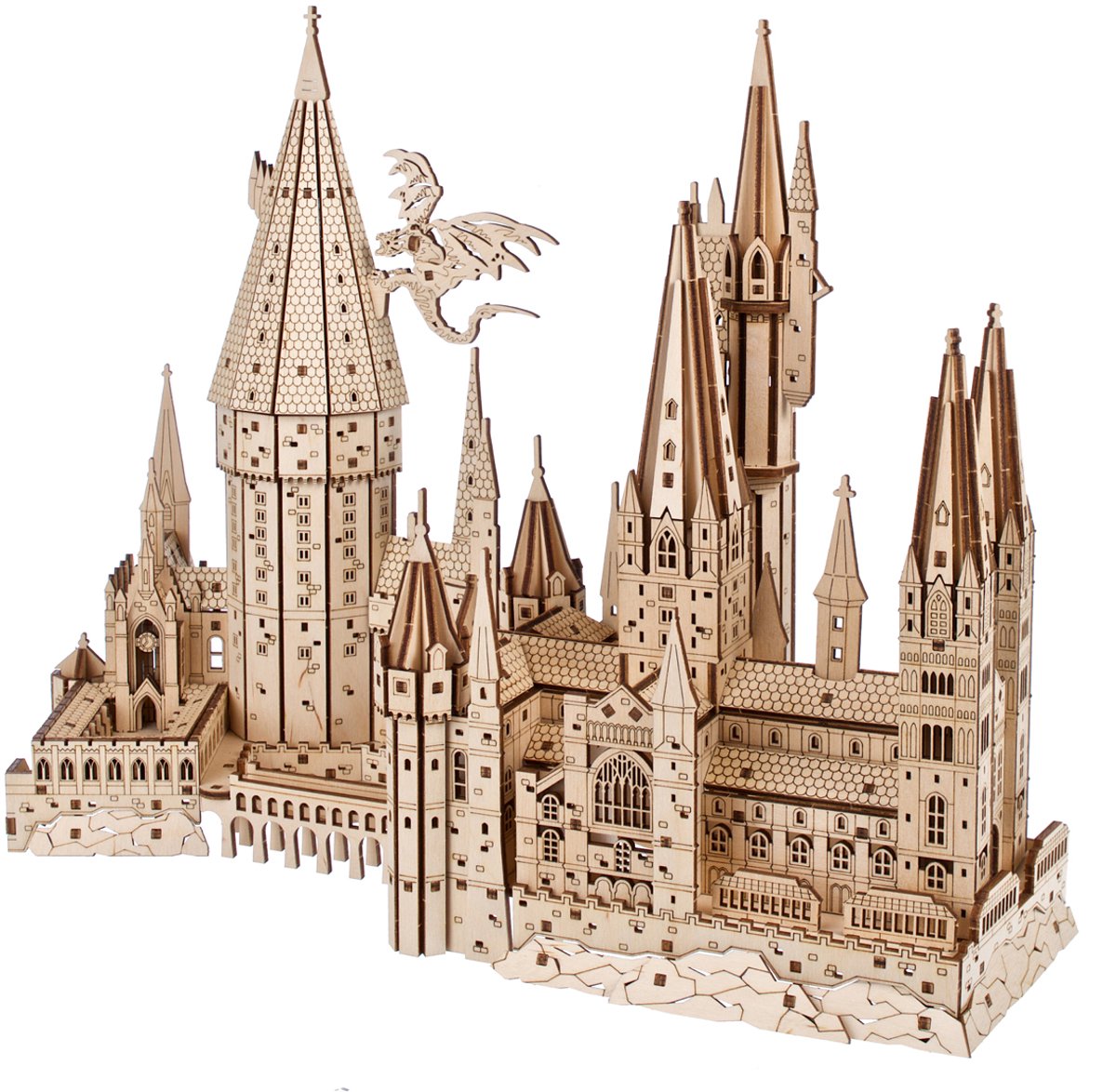 UGEARS 3D Modelbouw - Hogwarts™ Castle - Harry Potter™ - Mechanisch Bouwpakket Hout - Educatief Speelgoed — afbeelding 17