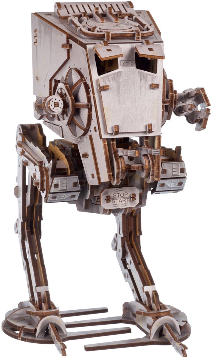 UGEARS 3D Modelbouw - At-St Walker - Star Wars - Mechanisch Bouwpakket Hout - Educatief Speelgoed — afbeelding 12