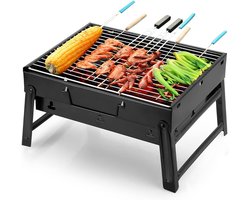 Florixa® Tafel Bbq Houtskool - Weber Bbq -Boretti Bbq - Houtskool - Zwart - 27cm x 35cm x 24cm