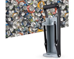 Blikjespers-flessenpers-Doospers - Inmaakpers - 500 ml - Inmaakpers voor thuisgebruik (bier en limonade) - 16 oz - Grijs - 32 x 8 x 10 cm
