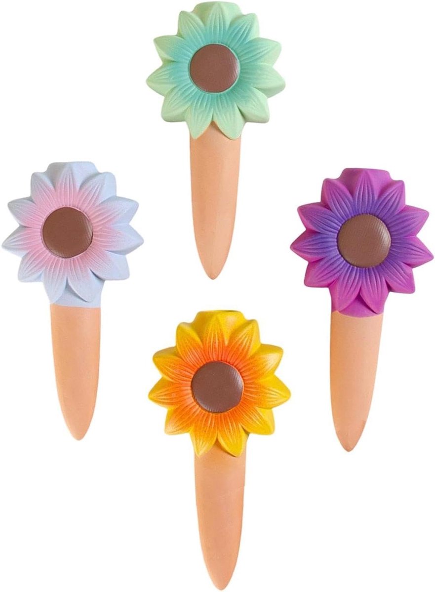 Automatische Plantenbewatering - Zelfbewatering Spikes - Planten Verzorgen - Poreuze Klei Regulatie - 4 stuks - Terracotta