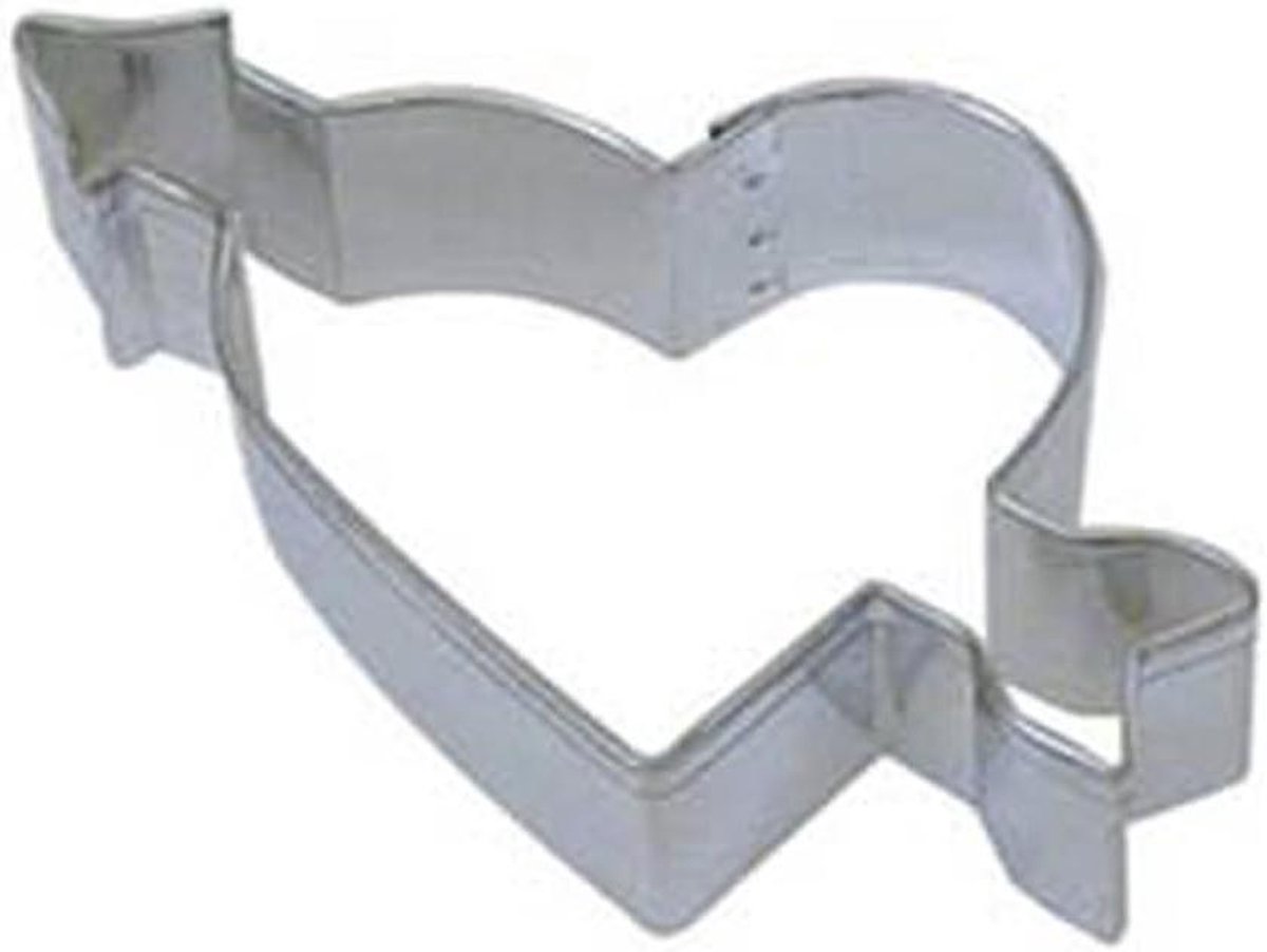Koekjesvorm Hart - Bakvorm - Taart Decoreren - Stevige Alloy Steel - 12.7 cm - Zilverkleurig