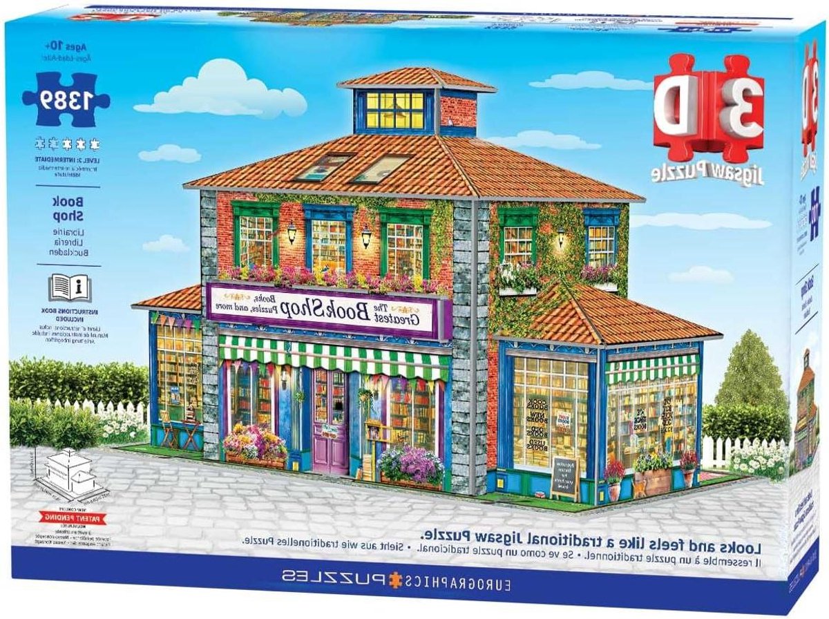 3D puzzel - Bouwpuzzel - Ontspannend bouwen - Duurzaam karton - 41 cm - Meerkleurig