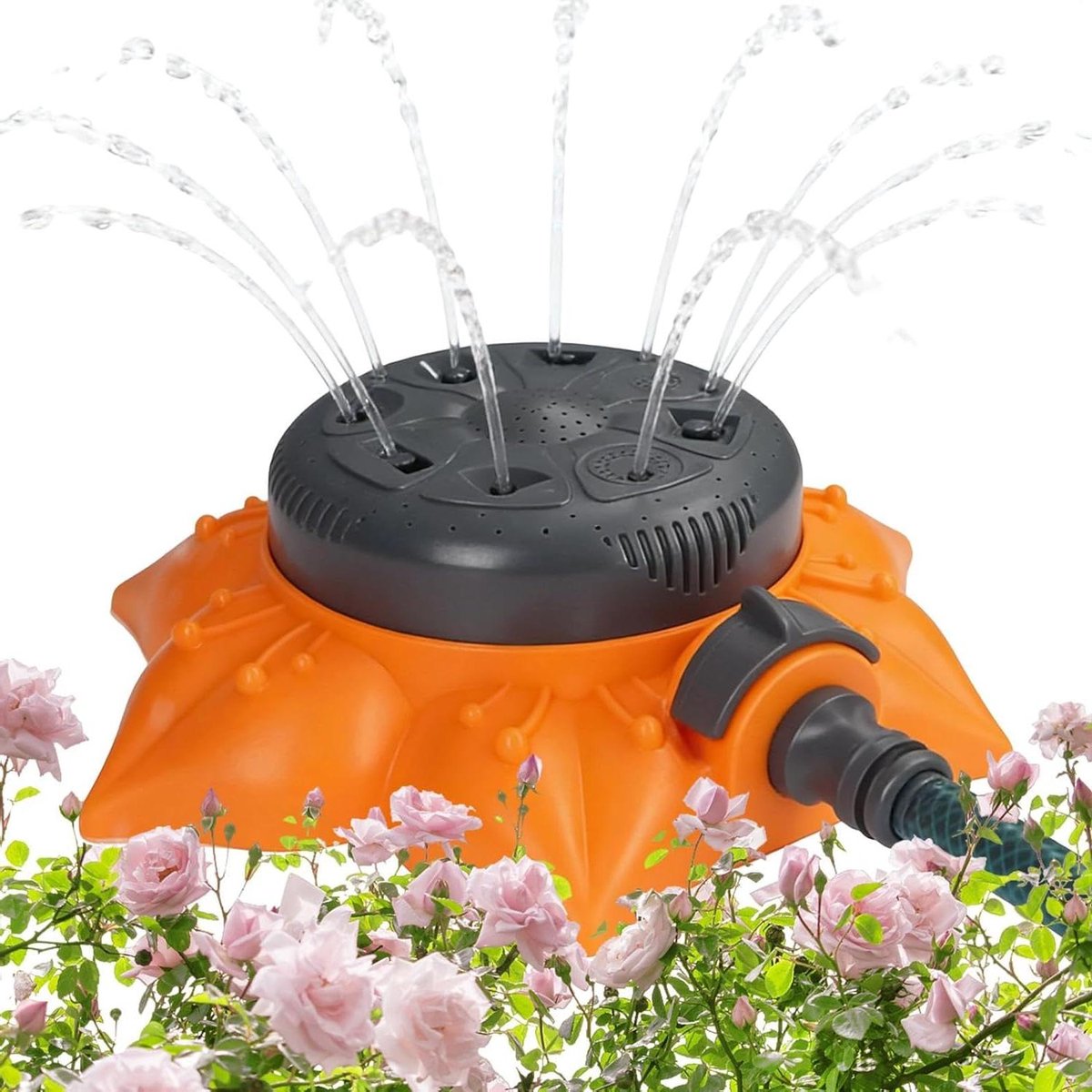 Gazonsproeier - Automatische sproeier - Tuinonderhoud - 360 graden dekking - 20 x 19 x 5 cm - Groen