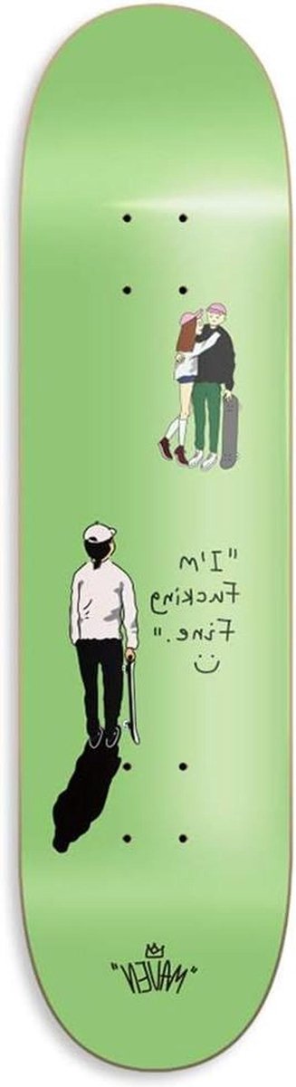 Compleet Skateboard Outdoor board Balans Ontwikkelen 7 Lagen Esdoorn 80×20 cm Design 1