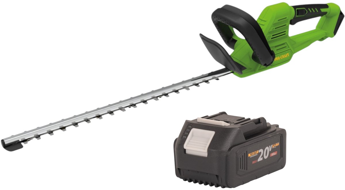 Procraft PZA26bb accu-heggenschaar 20 V 550 mm borstelloos + 1x accu 4,0 Ah - zonder oplader