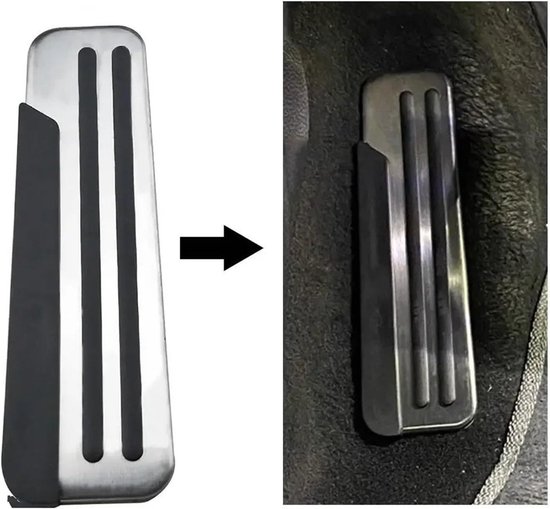 Pedaalhoezen Auto - Voetsteunhoezen - Veiliger Rijden - Antislip Oppervlak - 25x15x5 cm - Metaal — afbeelding 2
