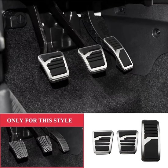 Pedaalhoezen Set - Auto Pedaal - Veiliger Rijden - Antislip Oppervlak - AT MT Model - Metaal — afbeelding 3