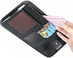 Zonneklep Organizer - Auto Opberger - Auto Interieur - Universele Pasvorm - 35 x 18 cm - Zwart