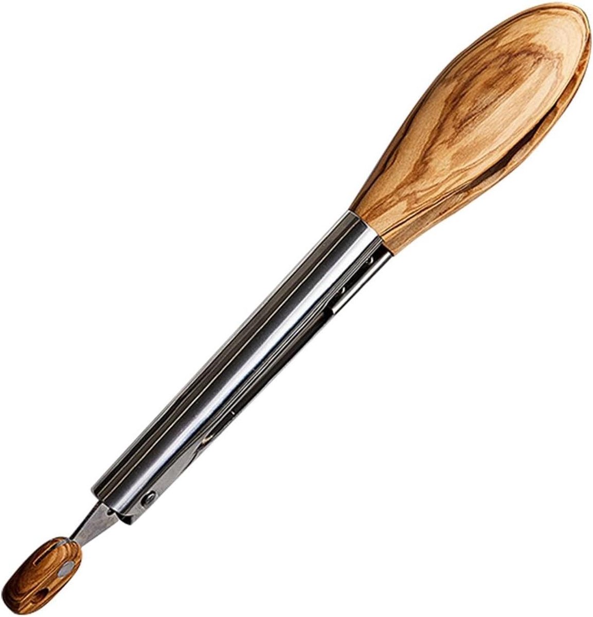 Kooktang - Saladetang Grilltang - Koken Serveren - Natuurlijk Olijfhout - 30 cm - Multicolor
