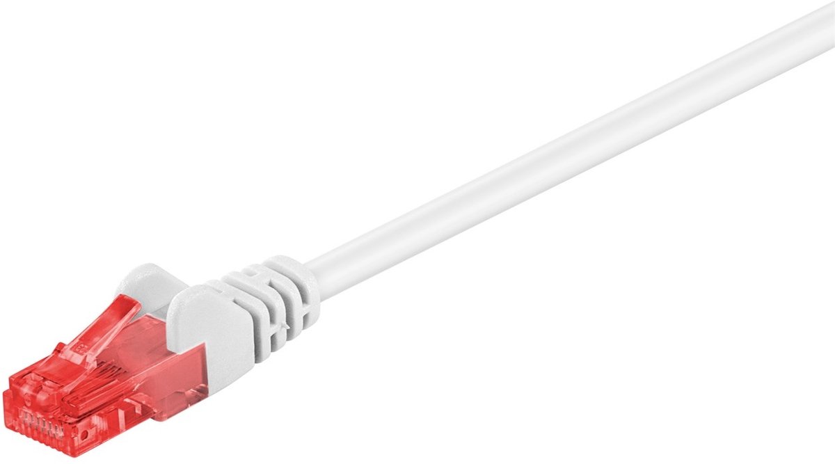 Wentronic CAT6 Netwerkkabel - RJ45 - Wit - 7 m