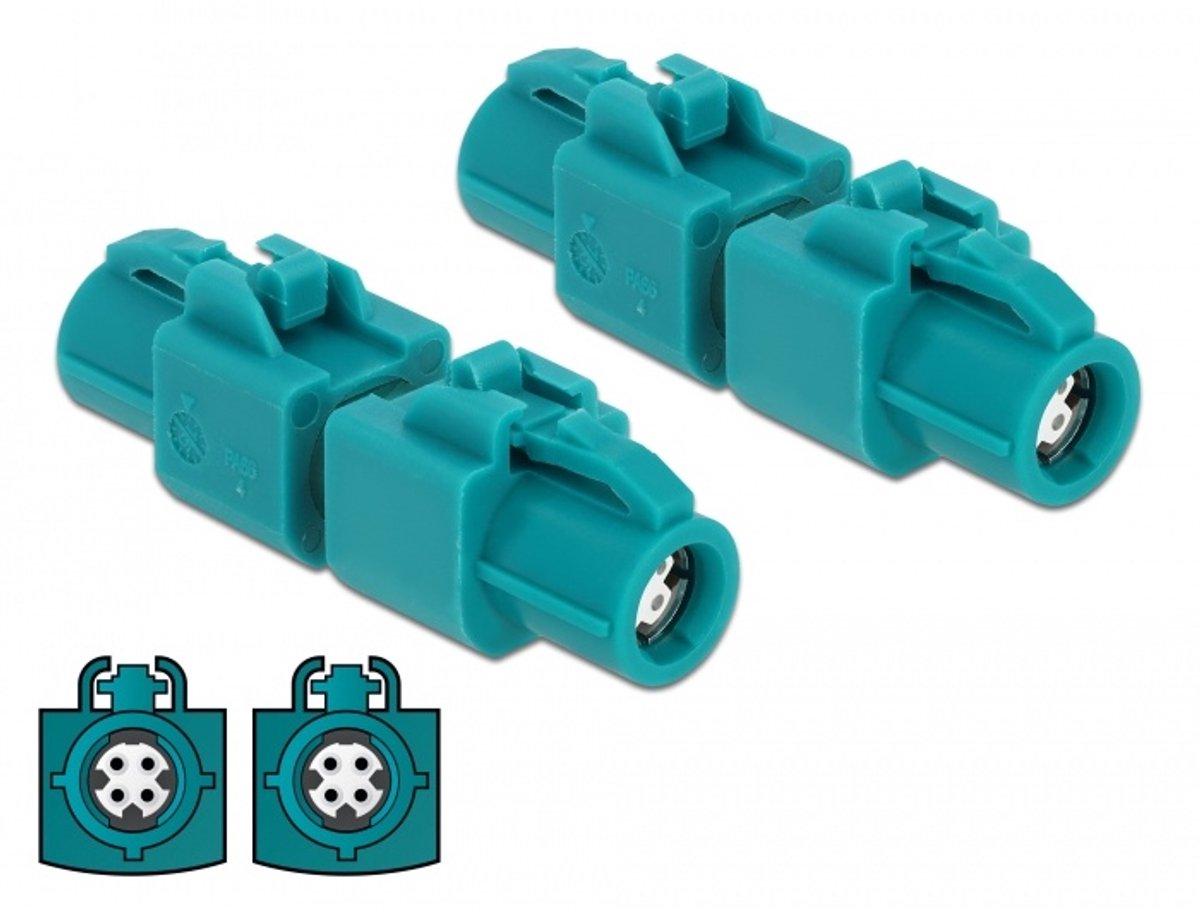 Delock Adapter HSD Z female to HSD Z female