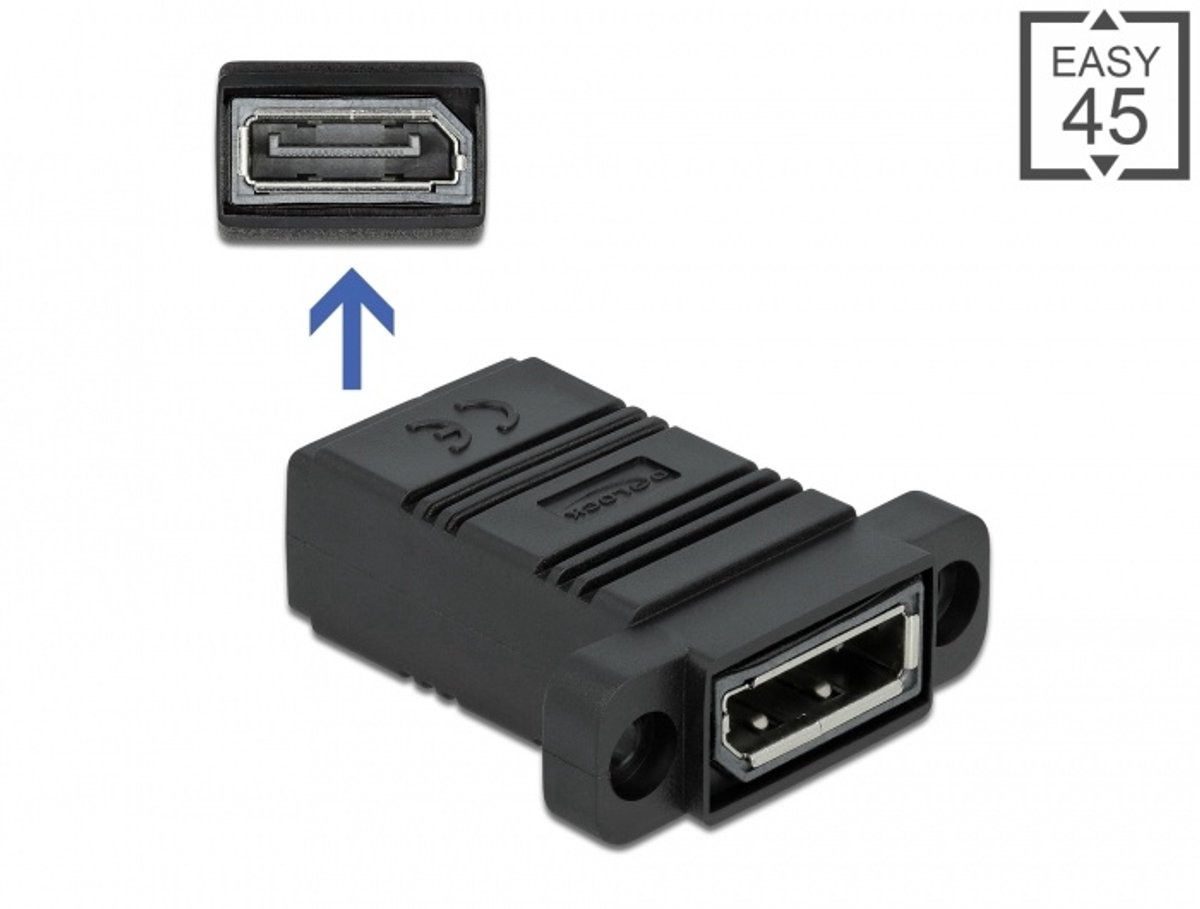 Delock Easy 45 DisplayPort Adapter straight