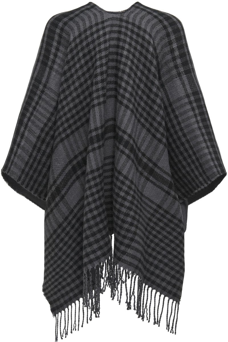 ONLY - ONLVIOLET CHECK PONCHO CC - Dames - Blouses