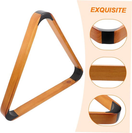 Biljart Rack - Pooltafel Houder - Ballen Ordenen - Stevig Hout Materiaal - 33 x 29 cm - Zoals Afgebeeld — afbeelding 5