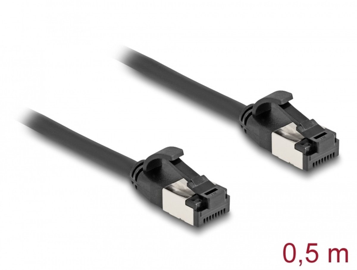 DeLOCK 80182 netwerkkabel Zwart 0,5 m Cat8.1 U/FTP (STP)