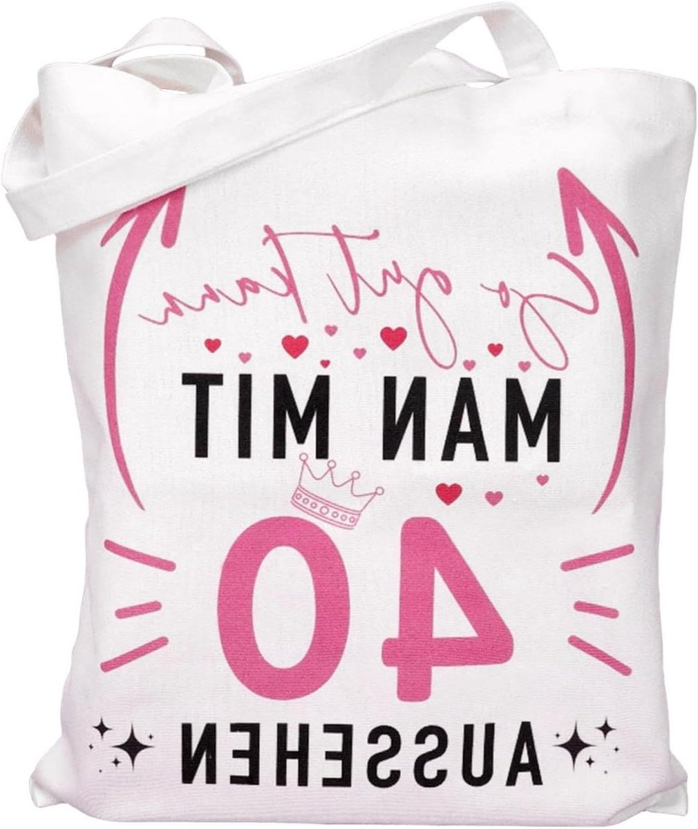 Grappige Canvas Tas als Verjaardagscadeau voor Mannen en Vrouwen