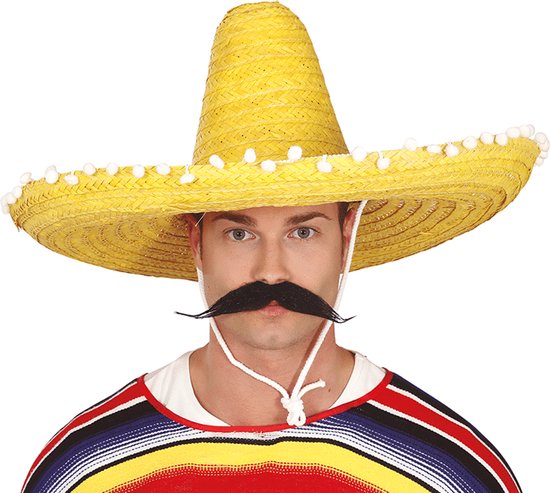 Fiestas Guirca - Sombrero geel 60 cm large