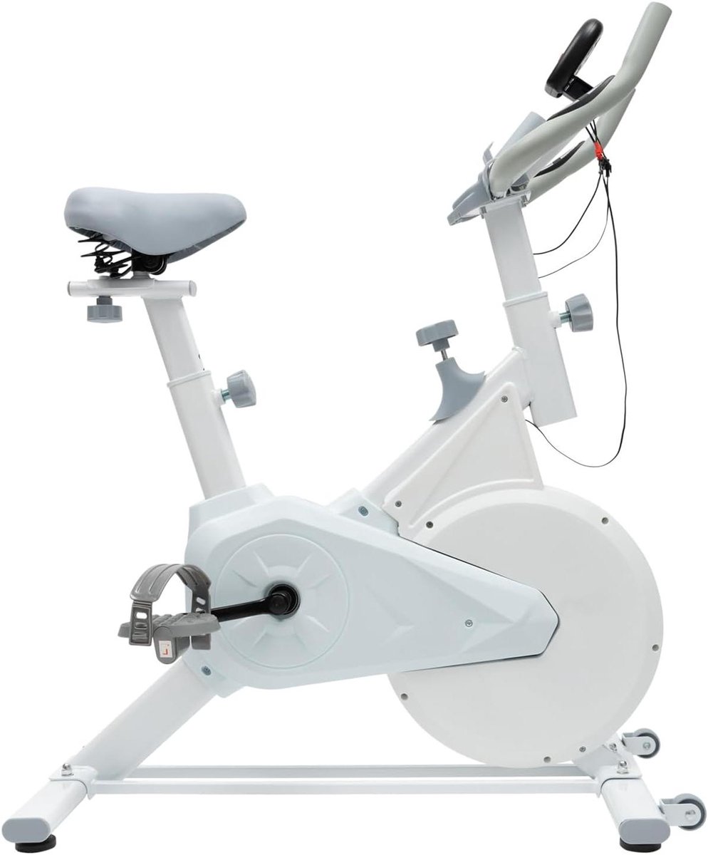 Crosstrainer Hometrainer - Fitnessapparaat - Thuis sporten - Stille magneetrem - 80 kg - Wit